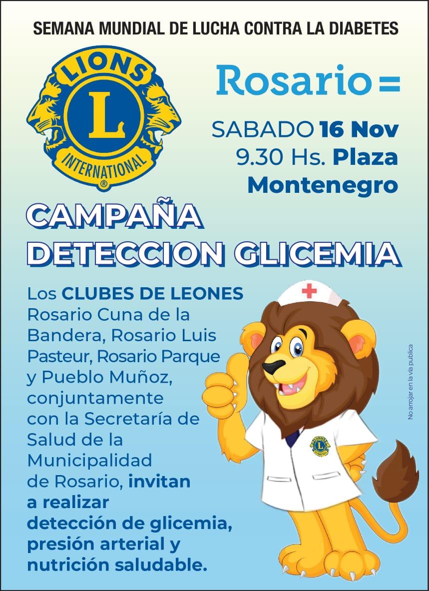 Club de Leones Campaña Deteccion Glicemia | Bolsa de Comercio de Rosario